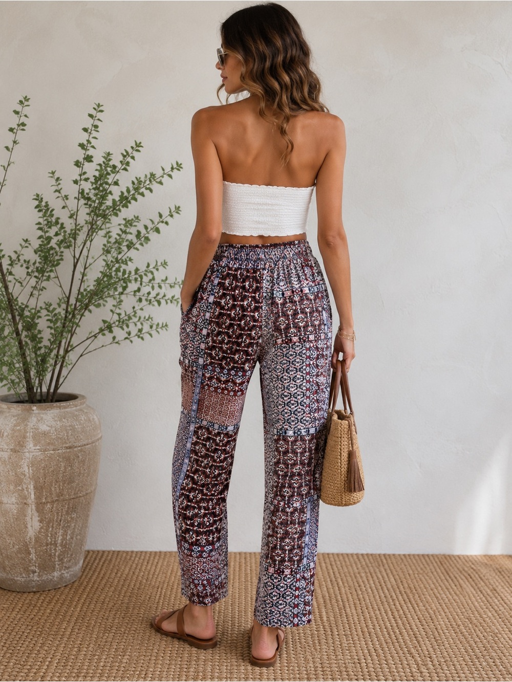 H&M Multicolor Multiprint Pants - Picture 3 of 11